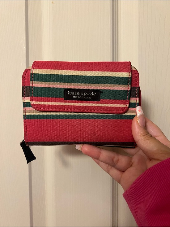 kate spade Handbags - Vintage Kate Spade Striped Compact Wallet